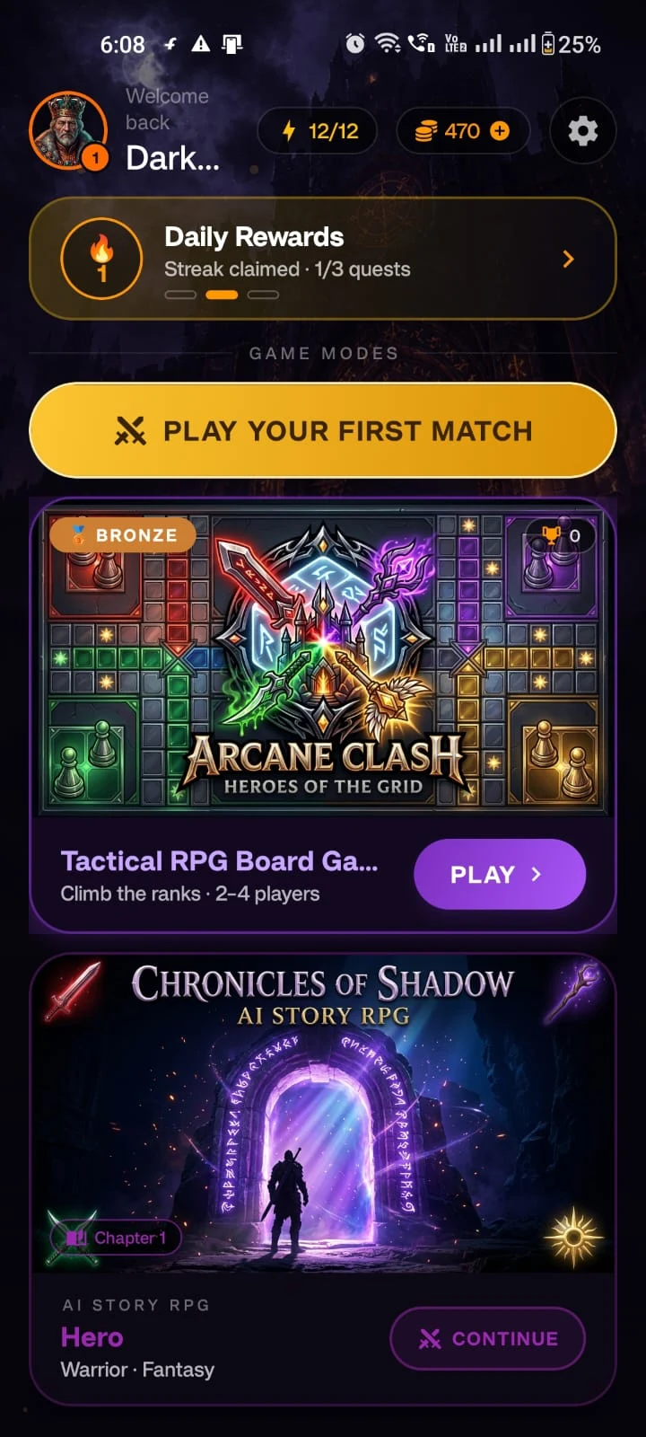 Chronicles of Shadow screenshot