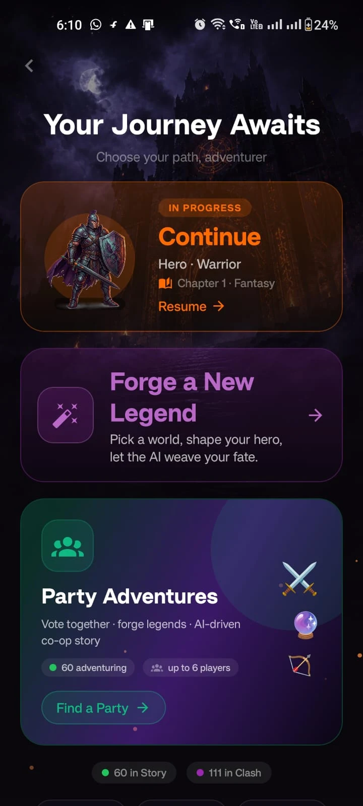 Chronicles of Shadow screenshot